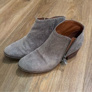 Lucky Brand Gray Ankle Boots